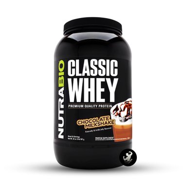 PROTEÍNA NUTRABIO CLASSIC WHEY PROTEIN 2 LB CHOCOLATE MILKSHAKE