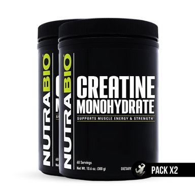 CREATINA NUTRABIO MONOHIDRATADA 300 GR PACK X2