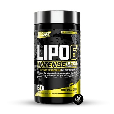 QUEMADOR GRASA NUTREX LIPO 6 BLACK INTENSE 60 CÁPSULAS