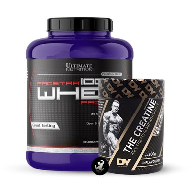 PACK PROSTAR 100% WHEY 5 LB (VANILLA) + CREATINA DORIAN YATES 300 GR - 1