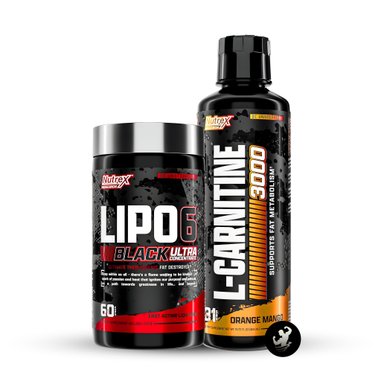 PACK LIPO 6 BLACK UC 60 CAPS + L CARNITINA 3000 (ORANGE MANGO)