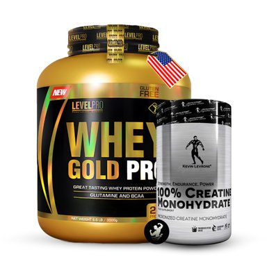PACK WHEY GOLD PRO 6.6 LB (VANILLA) + CREATINA KEVIN LEVRONE 500 GR