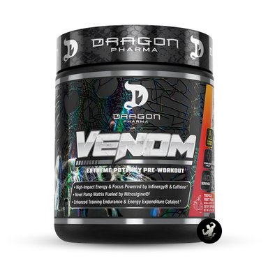 PRE ENTRENO DRAGON PHARMA LABS VENOM 40 SERV TROPICAL FRUIT PUNCH