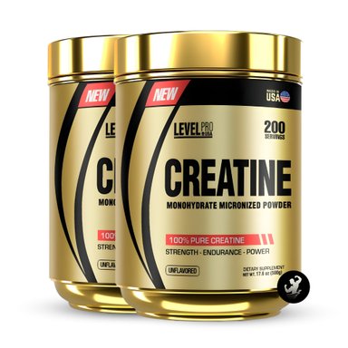 PACK X 02 | LEVEL PRO - CREATINA MONOHIDRATADA - 500 GR