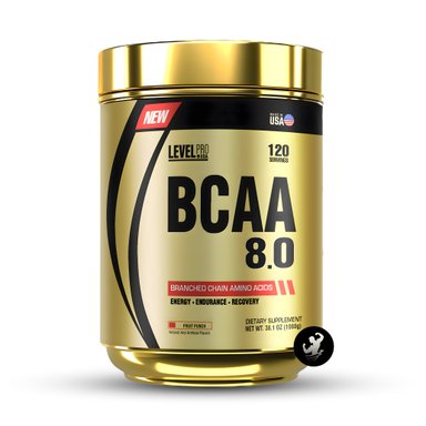 LEVEL PRO | BCAA 8.0 120 SERV - FRUIT PUNCH