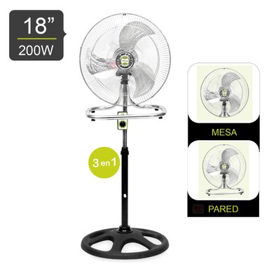 BOSSKO VENTILADOR PEDESTAL DE 18” 200 W BK-8218VI