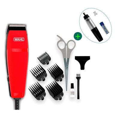 KIT DE CORTE WAHL 09314-2718 EASY CUT ROJO + RECORTADOR NASAL