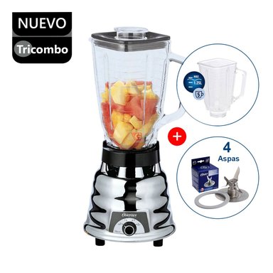 LICUADORA OSTER 250-22 2 VELOCIDADES 0250 CON CUCHILLAS ACERO Y VASO