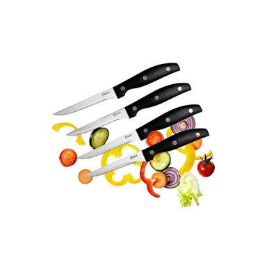 JUEGO DE CUCHILLOS OSTER 75681-04 ACERO 4PZS GRANGER NEGRO