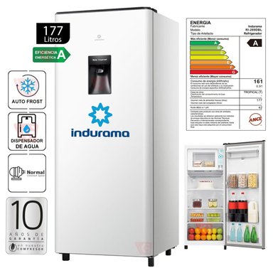 REFRIGERADORA INDURAMA TOP FREEZER 177 LT RI-289DBL BLANCO