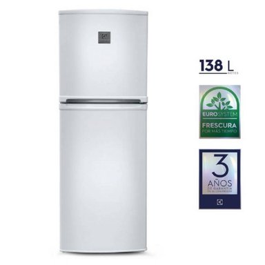 REFRIGERADORA ELECTROLUX TOP FREEZER DEFROST 138L FROST 2 PUERTAS BLANCO ERT18G2HNW - 2