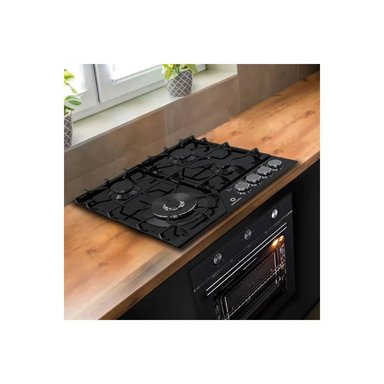 COMBO INDURAMA COCINA EGASI-604CGNE Y CAMPANA CEI-602NE - 2
