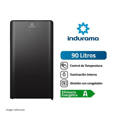 FRIGOBAR INDURAMA RI-109N DEFROST CLASICO 90 LTS NEGRO