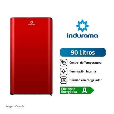 FRIGOBAR INDURAMA RI-109R DEFROST CLASICO 90 LTS ROJO