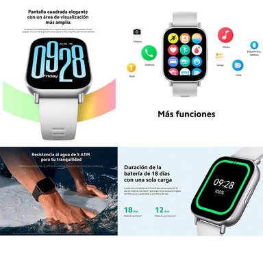 SMARTWACH RESISTENTE AL AGUA XIAOMI REDMI WATCH 5 ACTIVE NEGRO - 4
