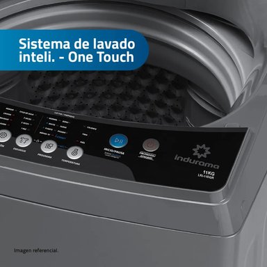 LAVADORA AUTOMATICA DE 11KG  INDURAMA LRI-11DGR GRIS OSCURO - 3