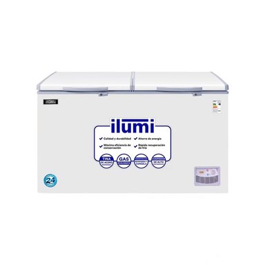 CONGELADORA DE 2 TAPAS ILUMI TFI-4402WH  440 LTS BLANCO
