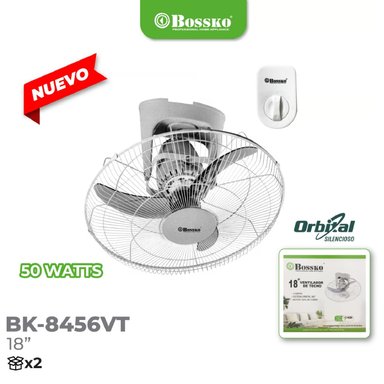 VENTILADOR DE TECHO DE 50 WATTS ORBITAL 18¨ BOSSKO BK-8456VT