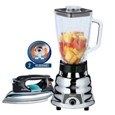 COMBO LICUADORA  2 VEL. 250-22 1.25 LT + PLANCHA PESADA OSTER GCSTBV4119