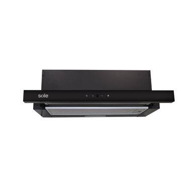 CAMPANA EXTRACTORA RECIRCULANTE 60 CM 2NIV SOLE TURE83BLKCOV3 NEGRA