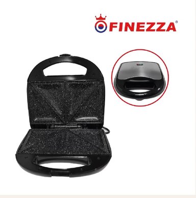 SANDWICHERA ELECTRICA ANTIADHERENTE 850W FINEZZA  FZ-822GS NEGRO
