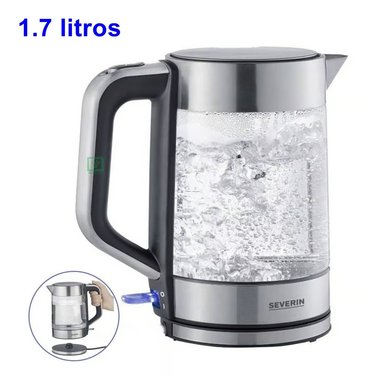HERVIDOR DE AGUA DE CRISTAL SEVERIN WK 3420 1.7 LT