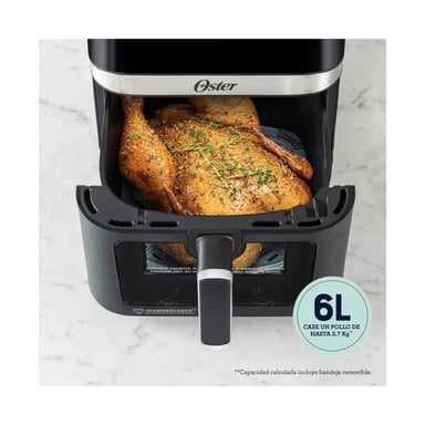 FREIDORA DE AIRE DIGITAL DIAMONDFORCE 6 LTS OSTER CKSTAF60WDDF NEGRO - 3