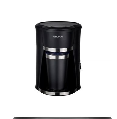 CAFETERA TAZA INOXIDABLE 420 W TAURUS PERSONAL COFFEE NEGRO