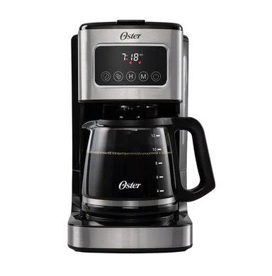 CAFETERA PROGRAMABLE DE 12 TAZAS CON PANTALLA TÁCTIL OSTER BVSTDC4403 NEGRO