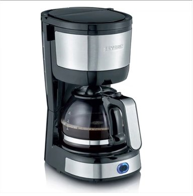 CAFETERA DE FILTRO COMPACTA 750 W SEVERIN KA 4819 NEGRO