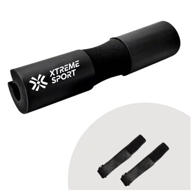 ALMOHADILLA DE BARRA ERGONOMICA PARA SENTADILLAS PROTECTOR NEGRO