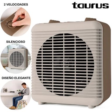 TERMOVENTILADOR CALEFACTOR 2 VELOCIDADES TAURUS S2000 2000 W