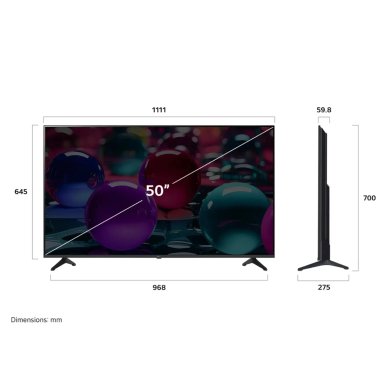 TELEVISOR 50 LG UHD 4K THINQ AI 50UA7300PSB 2025 - 2