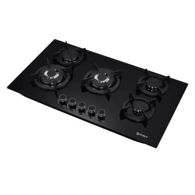 ENCIMERA A GAS IMACO IENC90 – 5 QUEMADORES - 90 CM - VIDRIO TEMPLADO NEGRO - 6