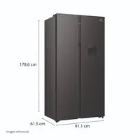REFRIGERADORA NEGRA SIDE BY SIDE 529L RI-795DNI INDURAMA - 2