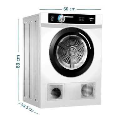 SECADORA ELÉCTRICA CARGA FRONTAL 9KG BLANCA MABE SEM090VBBB0 - 2