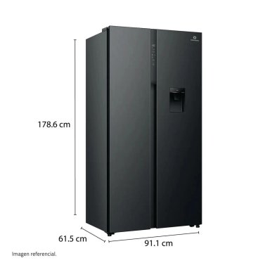 REFRIGERADORA NEGRO SIDE BY SIDE 529L RI-795DNI INDURAMA - 3