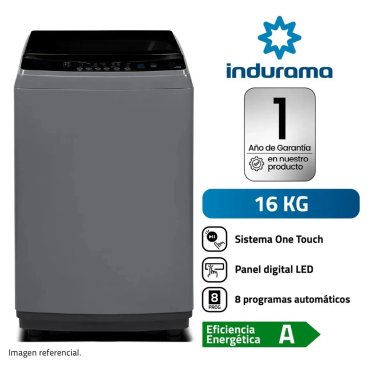 LAVADORA AUTOMATICA INDURAMA 16KG LRI-16DGR - 1