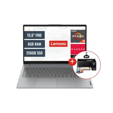 LAPTOP LENOVO V15 G4 AMD RYZEN 3 7320U 8GB RAM 256GB SSD 15.6" FHD + IMPRESORA EPSON L3250