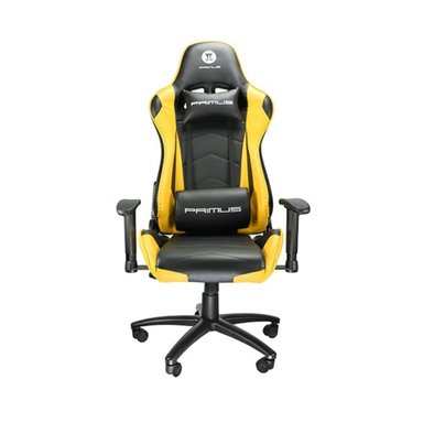 SILLA PRIMUS AMARILLO GAMER GAMING CHAIR THRONOS 100T NEGRO SOP 120KG - 1