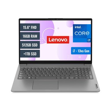 LAPTOP LENOVO V15 G4 INTEL CORE I7 1355U 16GB RAM 1TB+512GB SSD 15.6" M.2 FHD FREEDOS