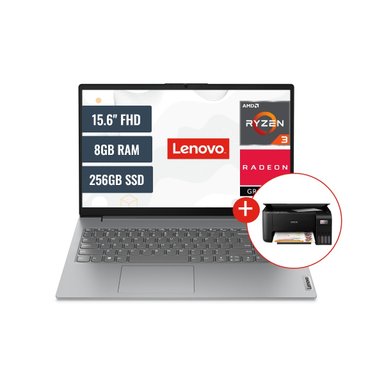 COMBO LAPTOP LENOVO V15 G4 AMD RYZEN 3 7320U 8GB RAM 256GB SSD 15.6 FHD + IMPRESORA EPSON L3210