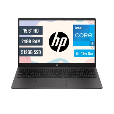 LAPTOP HP 250 G10 INTEL CORE I5 1334U 24GB RAM 512GB SSD 15.6 HD FREEDOS