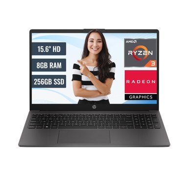 LAPTOP HP 255 G10 AMD RYZEN 3 7320U 8GB RAM 256GB SSD M.2 15.6 HD FREEDOS - 1