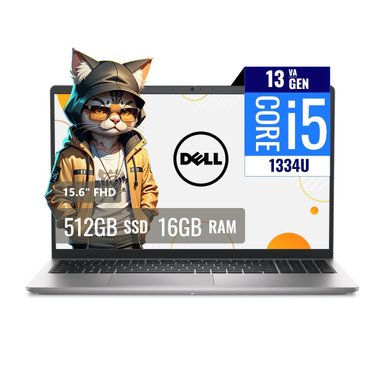 LAPTOP DELL DC15250 INTEL CORE I5 1334U 16GB RAM 512GB SSD M.2 15.6 FHD FREEDOS