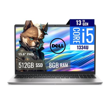 LAPTOP DELL DC15250 INTEL CORE I5 1334U 8GB RAM 512GB SSD M.2 15.6 FHD FREEDOS