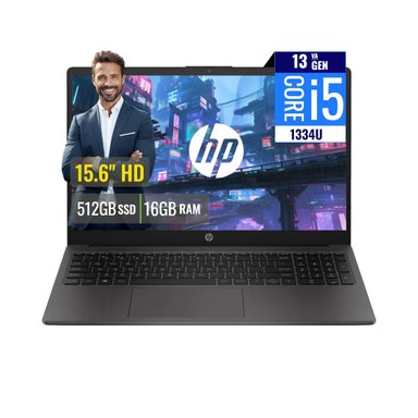 LAPTOP HP 250 G10 INTEL CORE I5 1334U 16GB RAM  512GB SSD 15.6 HD FREEDOS