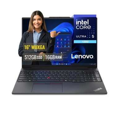 LAPTOP LENOVO THINKPAD E16 GEN 2 INTEL CORE ULTRA 5 125U 16GB RAM 512GB SSD 16 WUXGA WINDOWS 11 PRO - 1