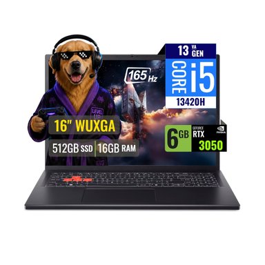 LAPTOP GAMER ACER NITRO LITE INTEL CORE I5 13420H 16GB RAM 512GB SSD 6GB RTX 3050 16 WUXGA FREEDOS - 1