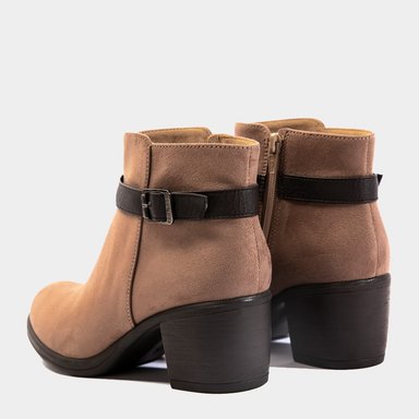 BOTINES MUJER FOOTLOOSE MICROFIBRA GRIS FH-019 (35-39) - 4